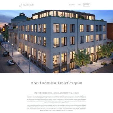 1080 Lorimer condo web design