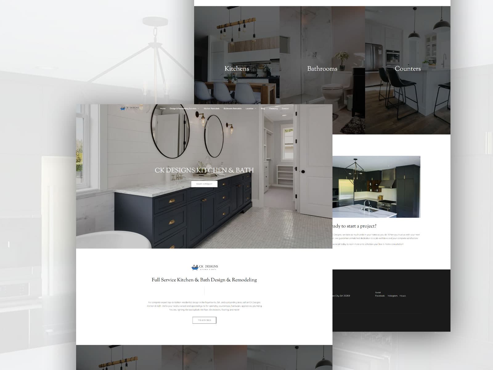 CK Designs Kitchen & Bath web design