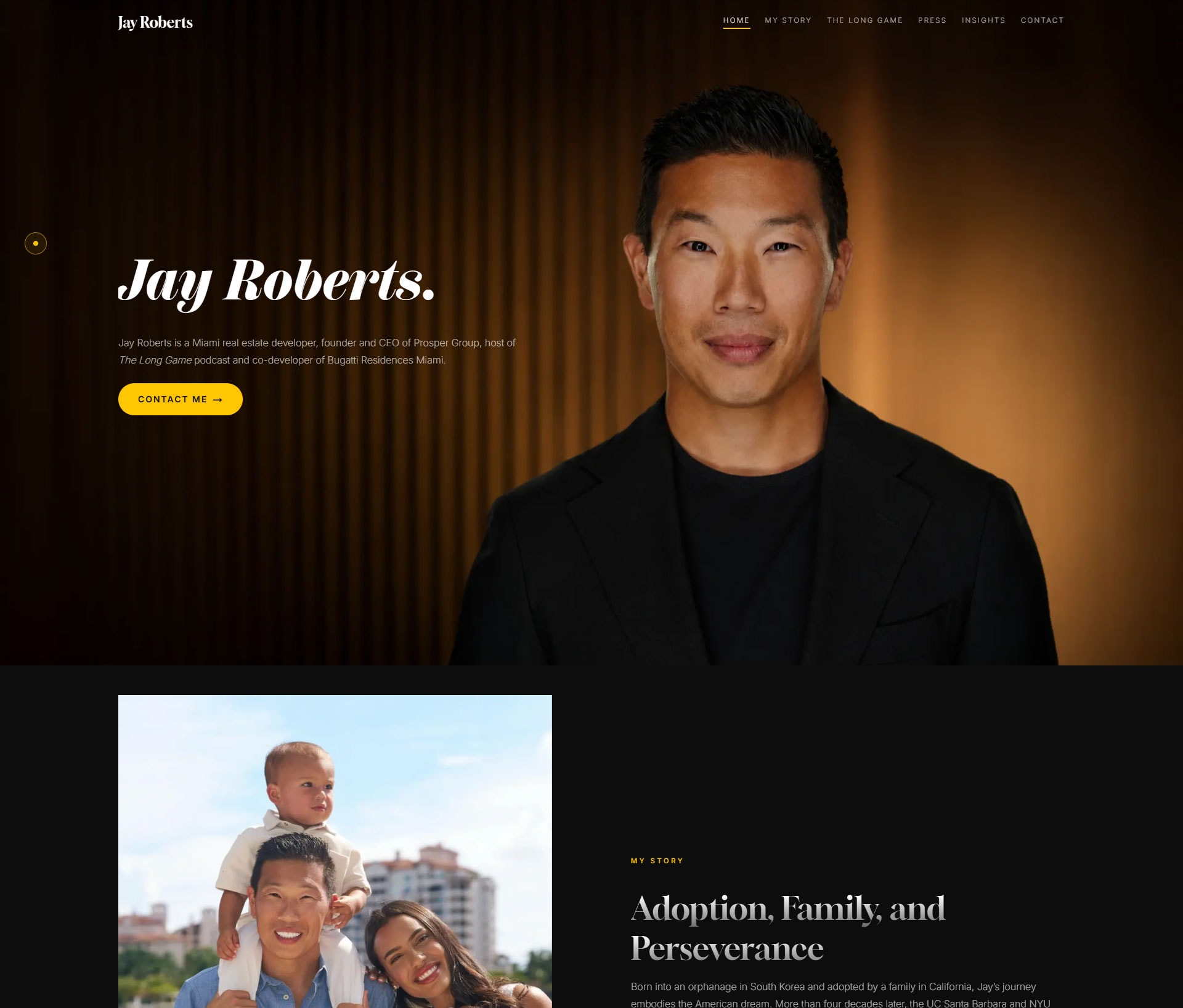Jay Roberts website design preview