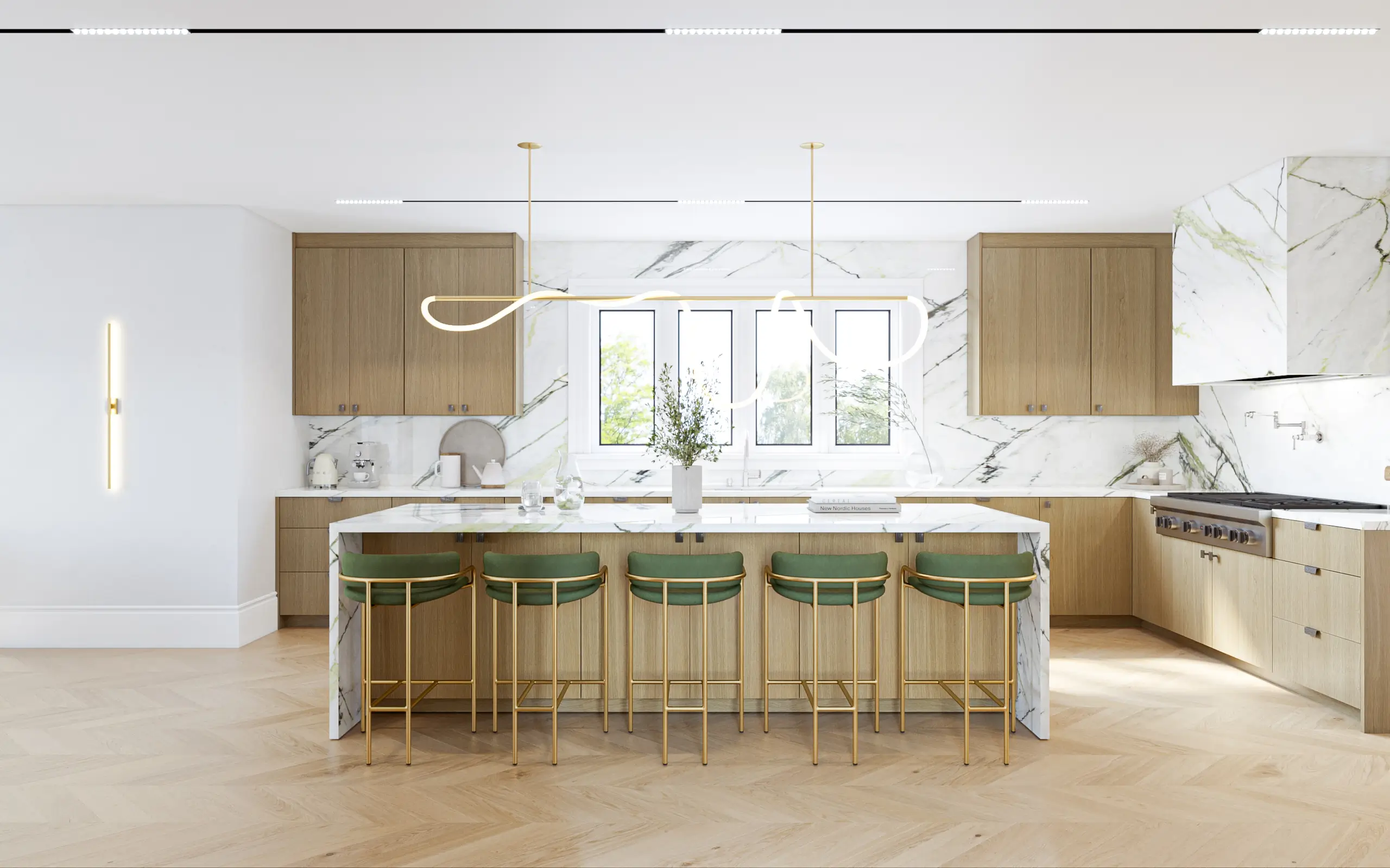 Contemporary interior used in a fictional studio website concept