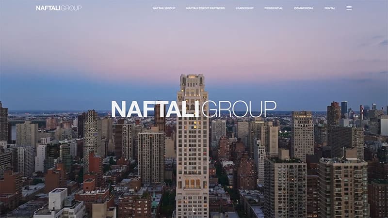 Naftali Group website design preview