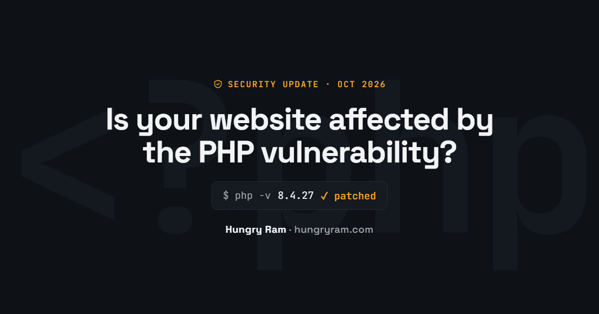 Is Your Website Affected by the October 2026 PHP Vulnerability? What to Do Now