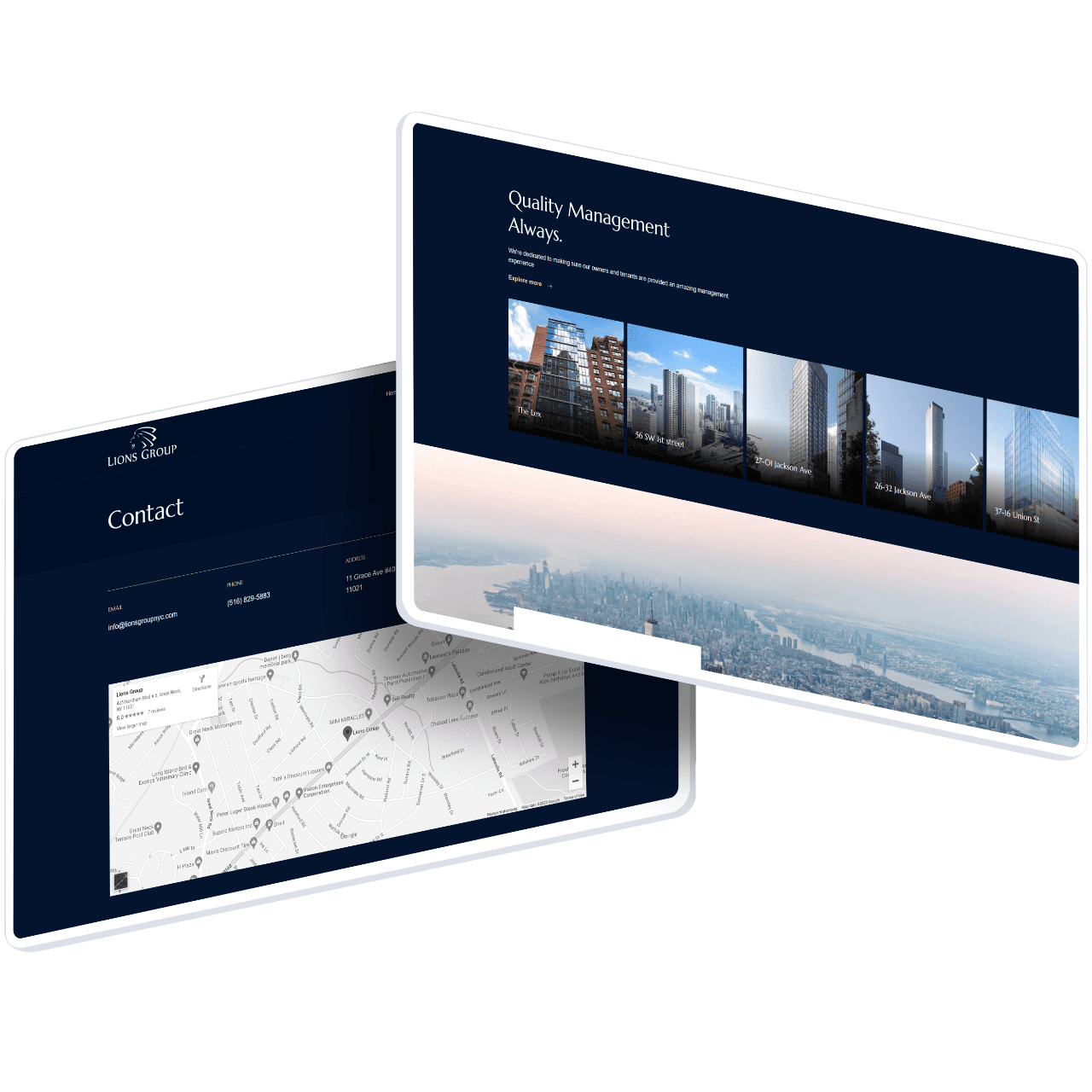 Lions Group Website Design