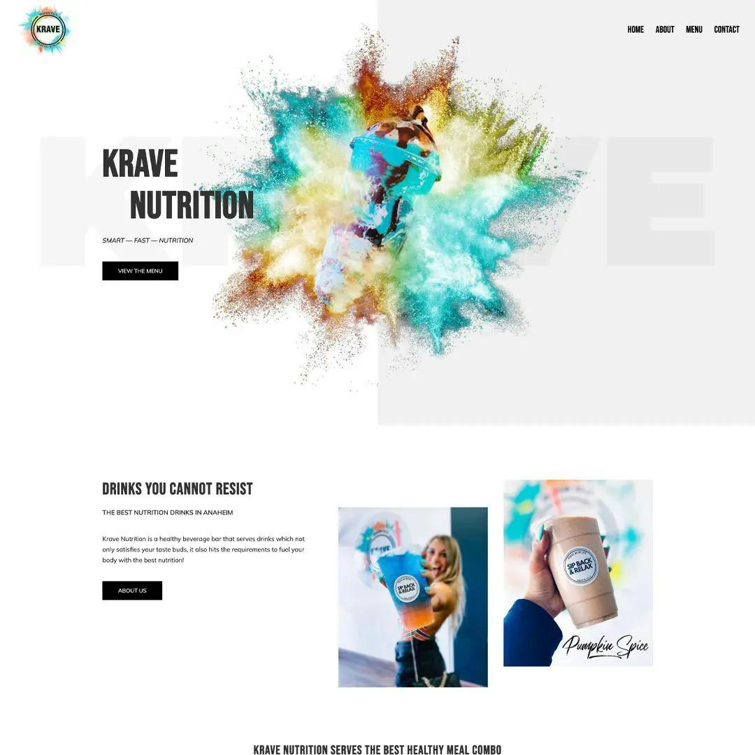 Krave Anaheim web design